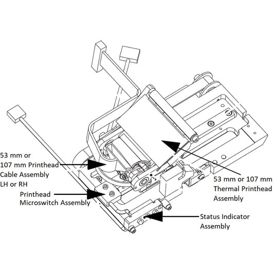 107MM Printer head 216585 Applicable to Videojet printer 6420，DF+(IP65)